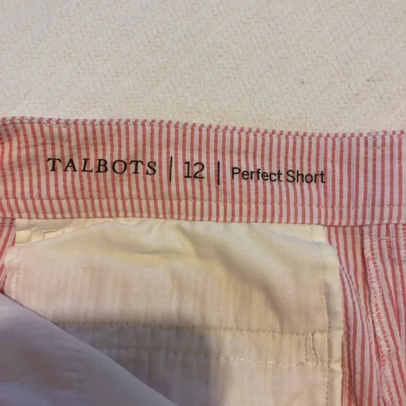 Talbots Pink Striped Women's Shorts - Picture 3 of 6